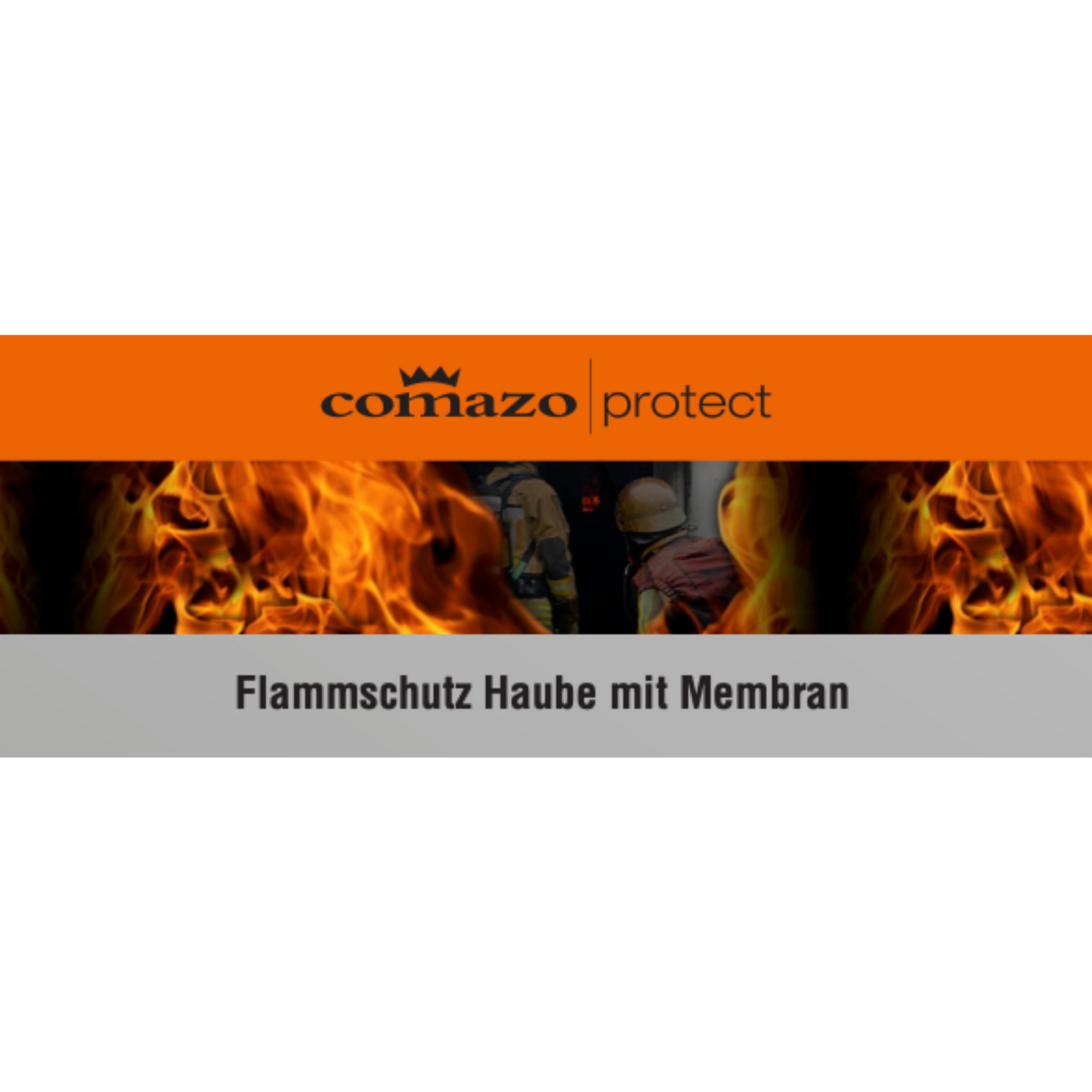 Flammenschutzhaube mit Membran