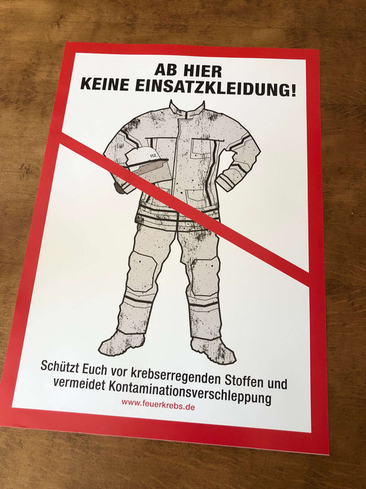 Plakat „Achtung Weißbereich!“ DINA3