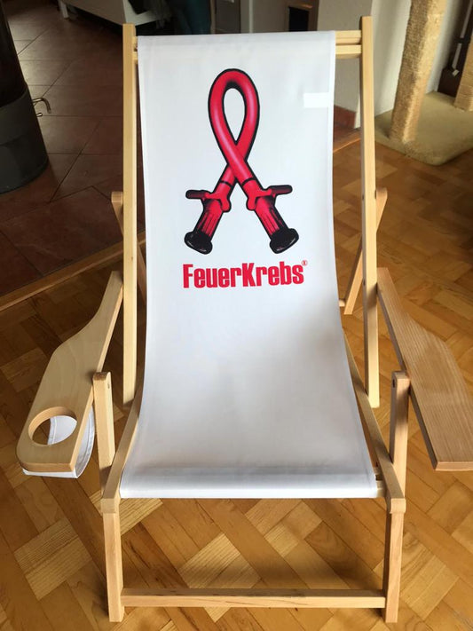 FeuerKrebs - Strandstuhl mit Getränkehalter